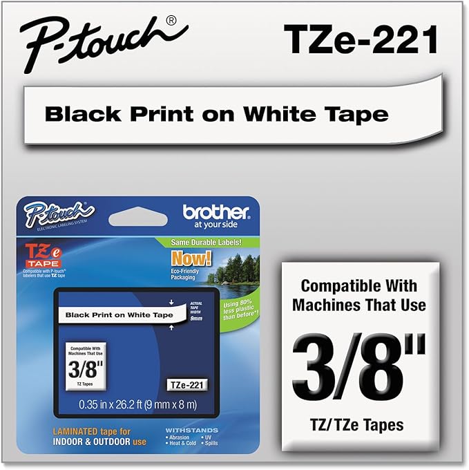 BRTTZE221 - Brother TZ Label Tape Cartridge