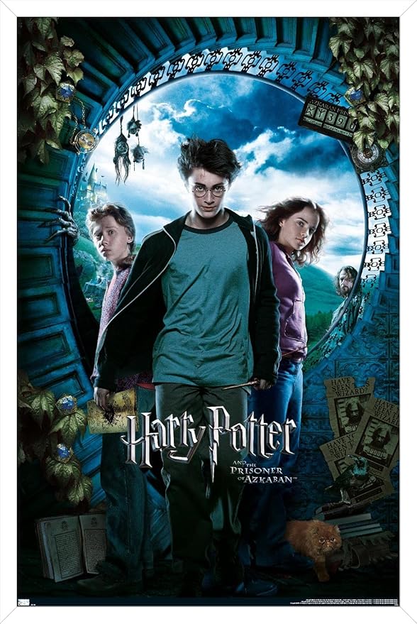 Trends International Harry Potter and the Prisoner of Azkaban - Sky One Sheet Wall Poster, 14.72" x 22.37", White Framed Version