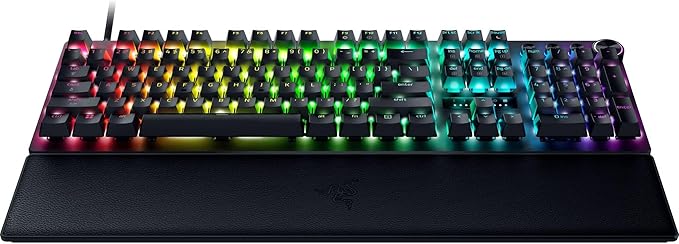 Razer Huntsman V3 Pro 8KHz Esports Gaming Keyboard: Analog Optical Switches Gen 2-8000 Hz Polling Snap Tap - Rapid Trigger - Adjustable Actuation - Media Controls - PBT Keycaps - Black