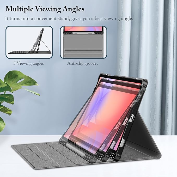 FINTIE Keyboard Case for Samsung Galaxy Tab S10 Lite/ S10 FE/ S9 FE 5G 10.9 Inch/Tab S9 11 Inch with S Pen Holder, Slim Stand Cover Detachable Wireless Bluetooth Keyboard, Starry Sky