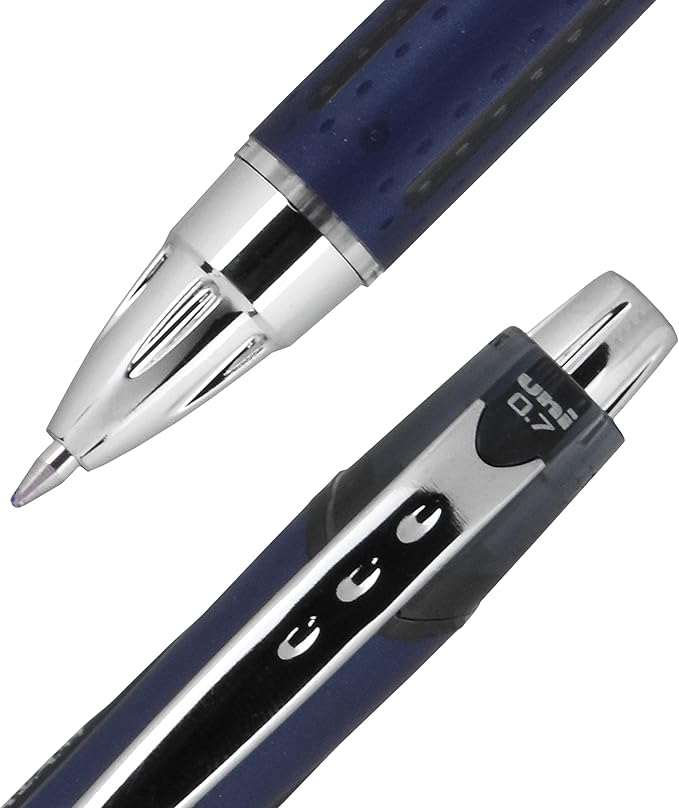 Uni-Ball Jetstream RT,0.7mm - Black Ballpoint Pens - Wirecutter Best Pen,School Pens,Ink-Pens | Ballpoint Pen,Colored-Pens,Fine Point,School Supplies,(Pack of 24)