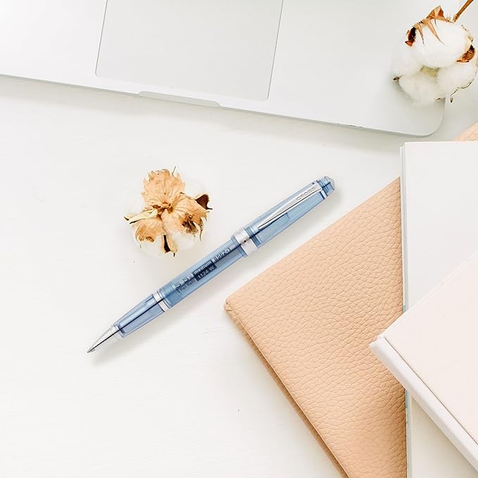 Cross Bailey Light Translucent Navy-Blue Resin Ballpoint Pen - Professional Pen for Effortless Writing - Journaling, Note-Taking & More - Black Ink - Easy Handling - Includes Gift Box