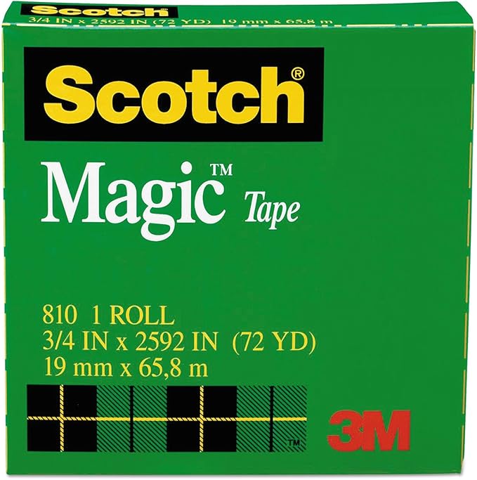 Scotch 810342592 Magic Tape Refill, 3/4-Inch x 2592-Inch, 3-Inch Core, Clear