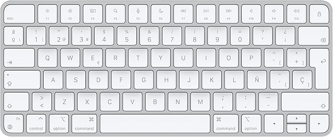 Apple Magic Keyboard: Wireless, Bluetooth, Rechargeable. Works with Mac, iPad, or iPhone; Spanish - White