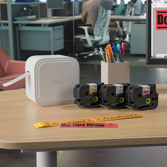 Brother P-Touch Cube XP Monochrome Label Maker with Bluetooth® Wireless Technology PT- P910BT