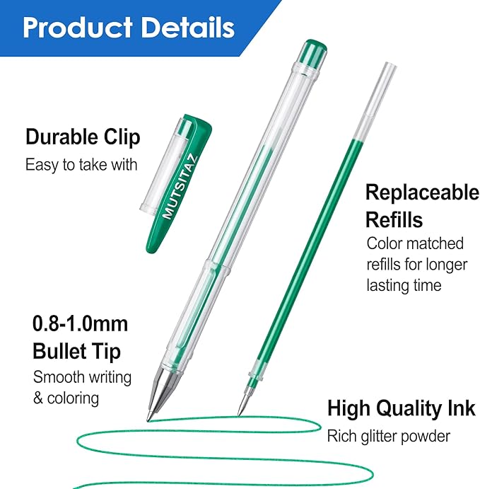120 Packs Coloring Gel Pens Set, 60 Coloured Gel Pen with 60 Refills Set for Adult Colouring Books, Drawing,and Writing