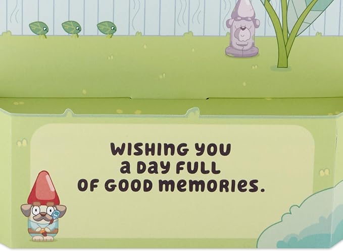 Hallmark Paper Wonder Bluey Pop Up Card for Kids Birthdays, Back to School, Encouragement