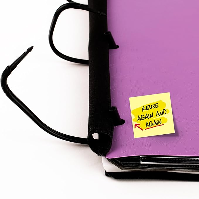 Five Star Flex Refillable Notebook + Study App, College Ruled Paper and 1-1/2 Inch TechLock Ring Binder with Pockets, Tabs and Dividers, 300 Sheet Capacity, Amethyst Purple (29324AB6) (Pack of 6)