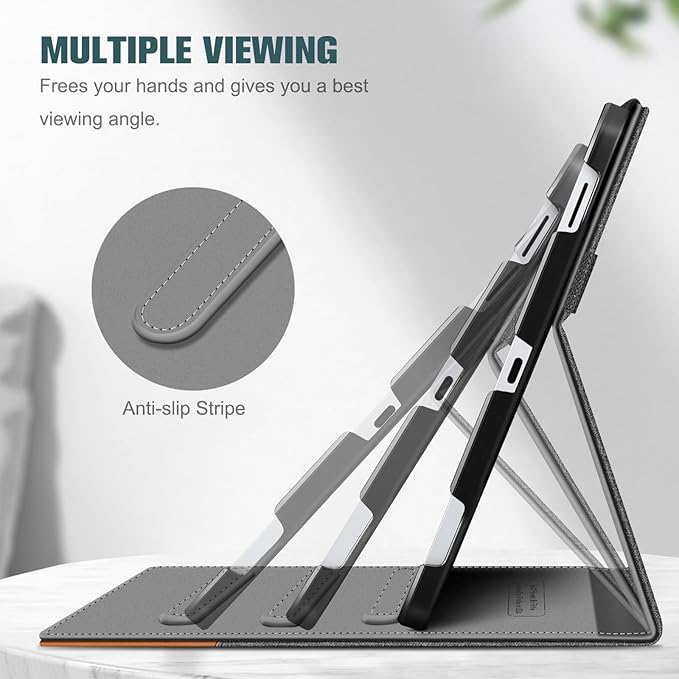 Fintie Case for Samsung Galaxy Tab S10 Lite/ S10 FE/ S9 FE 5G 10.9 Inch/Tab S9 11 Inch with S Pen Holder, Multi-Angle Viewing Protective Cover with Pocket, Auto Sleep/Wake, Denim Gray