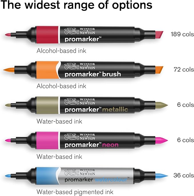 Winsor & Newton ProMarker Set, 12 Count, Tattoo Tones