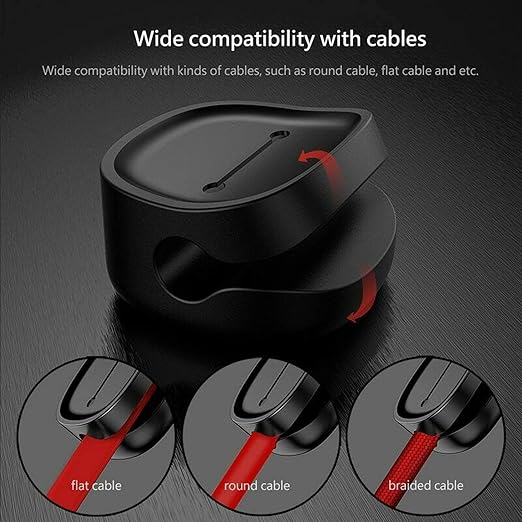 Baseus Peas Magnetic Cable Organiser - Black