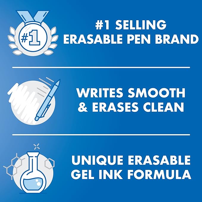 Pilot FriXion Light Pastel Erasable Highlighters, Chisel Tip, Pack of 36, Assorted Bulk Aesthetic Highlighters - Ideal for School, Journaling, and Office Use