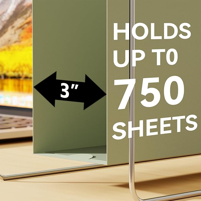 Ansook Legal Size Hanging File Folders with Tabs Extra Capacity,Heav Duty 3" Expansion Plastic Hanging Folders for Filing Cabinet,Assorted Colors,12 Pack Office School Expandable File Folder Organizer