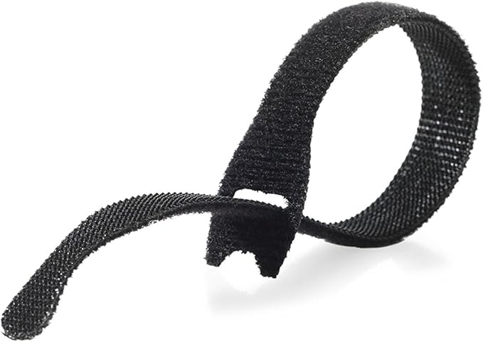 VELCRO Brand ONE-WRAP Bundling Strap – Reusable Fasteners for Keeping Cords and Cables Tidy - 8" x 1/2", 5 Ties, Black