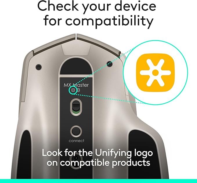 Logitech USB Unifying Receiver, 2.4 GHz Wireless Technology, USB Plug Compatible with All Unifying Devices Like Wireless Mouse and Keyboard, PC/Mac/Laptop - Black