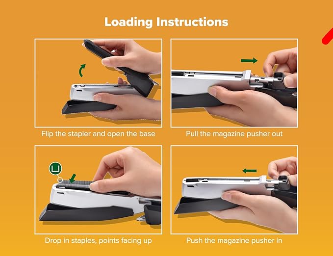 PaperPro(R) Prodigy(R) Stapler, Metallic Black/Silver, 0