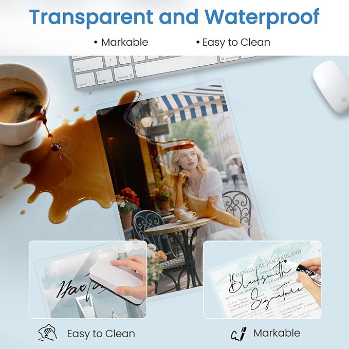 200 Pack Thermal Laminating Pouches 10 Mil, 9 x 11.5 Inches Clear Laminating Sheets, Wide Size Compatibility Office Laminating Supplies for Letter, Photo, Card and ID Badge