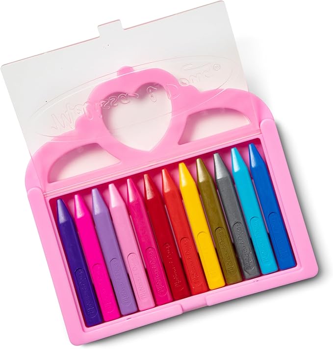 Melissa & Doug Princess Crayon Set - 12 Colors
