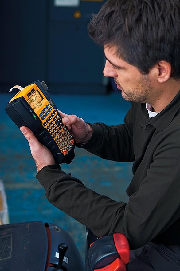 DYMO Industrial Label Maker Rhino 5200 Label Maker Time-Saving Hot Keys Prints Fast Durable For Job Sites and Heavy-Duty Labeling Jobs