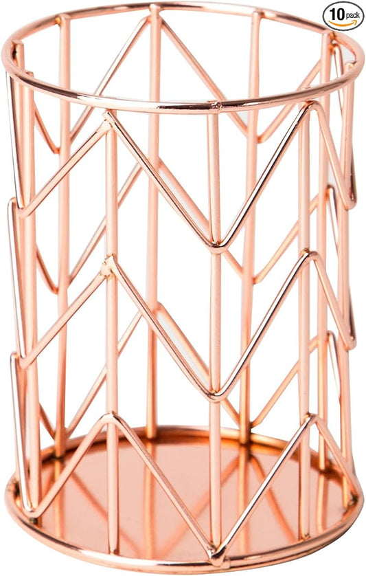 U Brands Pencil Cup, Rose Gold Wire Metal - 857U06-24
