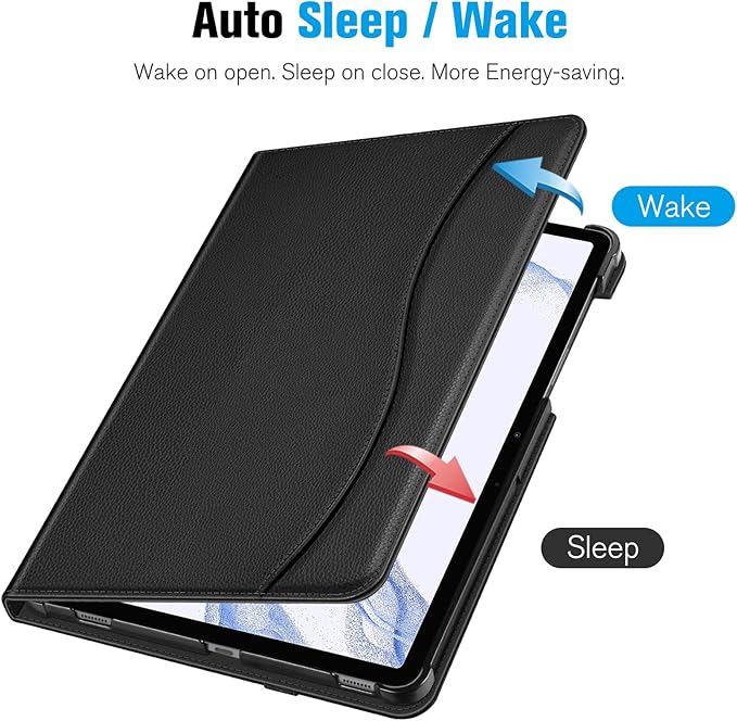 Fintie Case for Samsung Galaxy Tab S8 2022/Tab S7 2020 11 Inch (Model SM-X700/X706/T870/T875/T878) with S Pen Holder, Multi-Angle Viewing Stand Cover with Pocket Auto Sleep/Wake, Black