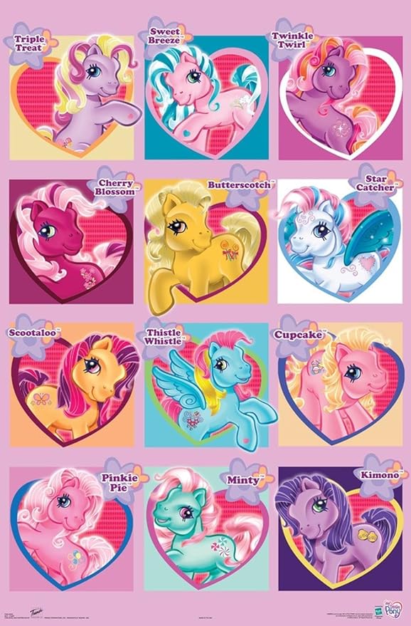 Hasbro My Little Pony - Chart Wall Poster, 19L" x 13W", Premium Unframed Version