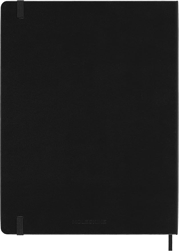 Moleskine Classic Notebook, Extra Large, Plain, Black, Hard Cover (7.5 x 10)