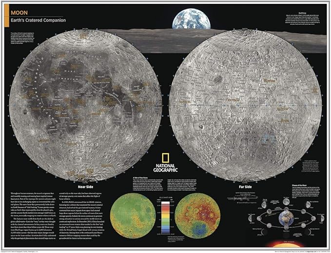 National Geographic: Moon - Poster - 28 x 22 inches - Art Quality Print