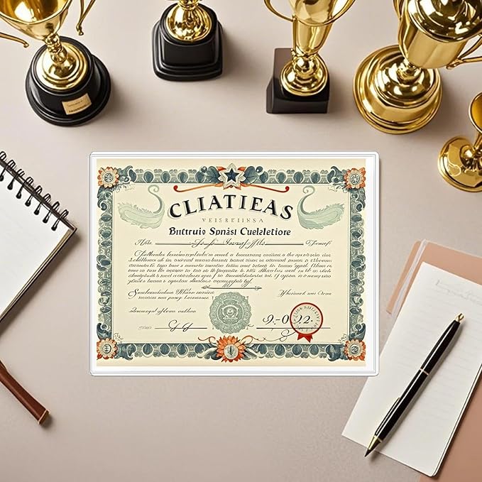 12-Pack 8.5" x 11" Rigid Print Protectors, Transparent Hard Plastic Page Sheet Protectors, Clear Plastic Sleeves for Paper Photo Poster, Protective Covers for Document Certificates