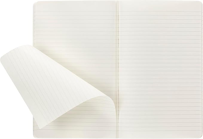 Moleskine Cahier Journal, Soft Cover, Large (5" x 8.25") Ruled/Lined, Black, 80 Pages (Set of 3)