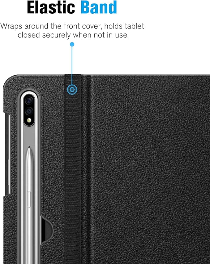 Fintie Case for Samsung Galaxy Tab S8 2022/Tab S7 2020 11 Inch (Model SM-X700/X706/T870/T875/T878) with S Pen Holder, Multi-Angle Viewing Stand Cover with Pocket Auto Sleep/Wake, Black