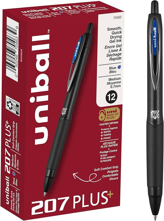 207PLUS+ Gel, 0.7MM, Blue, OS Dozen