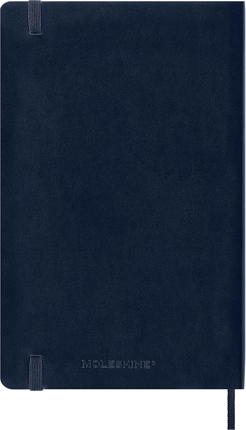Moleskine Classic Notebook, Soft Cover, Large (5" x 8.25") Dotted, Sapphire Blue, 192 pages