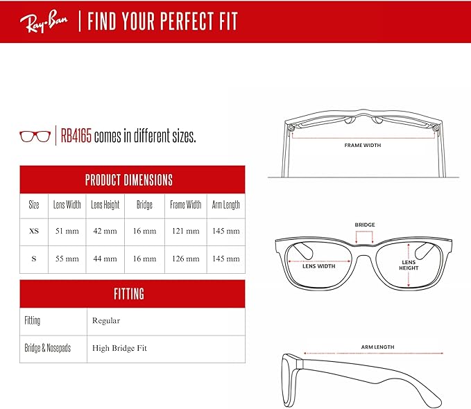 Ray-Ban RB4165 Justin Rectangular Sunglasses
