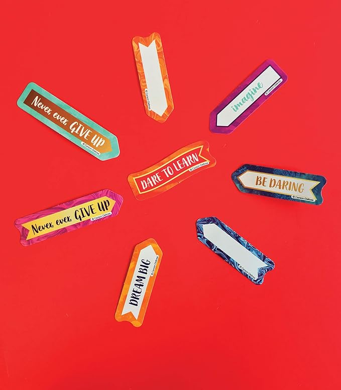 Carson Dellosa – Galaxy Banners Mini Colorful Cut-Outs, Classroom Décor, 56 Pieces