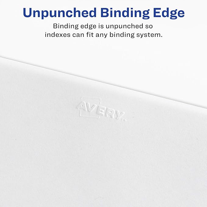 Avery Premium Collated Legal Exhibit Binder Dividers with Tabs, 1-25 and Table of Contents, 8.5 x 11 Inches, Binder Divider with Tabs, Avery Style (11370)