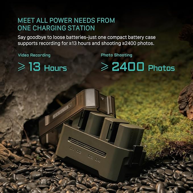 Tilta EN-EL15C Charging Station Battery Kit, 4-Slot 45W PD USB-C Fast Charger | Compatible with Nikon EN-EL15C Cameras | Compact Portable Charging Hub, 2 Batteries - Green