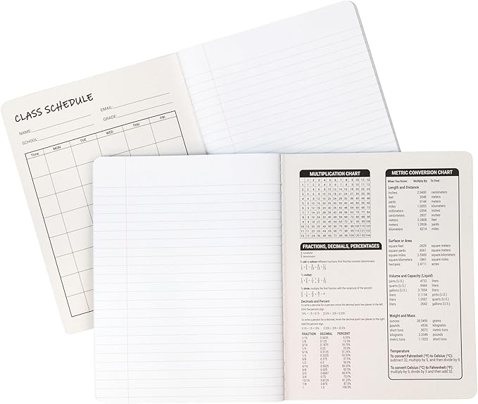 C-Line Composition Notebook, Wide Ruled, Marble Cover, 1 Notebook, Color May Vary (22010)