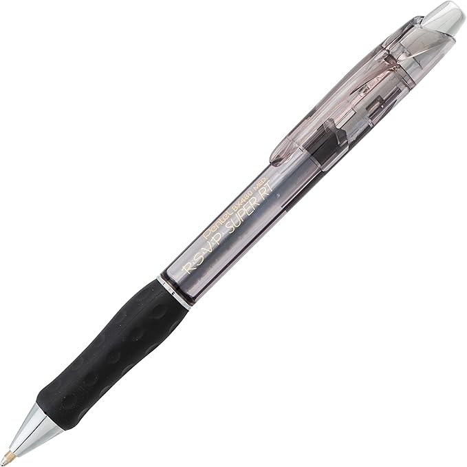 Pentel RSVP Super-Smooth Ballpoint Retractable Pen, Assorted, 8 Pack (BX480BP8M)