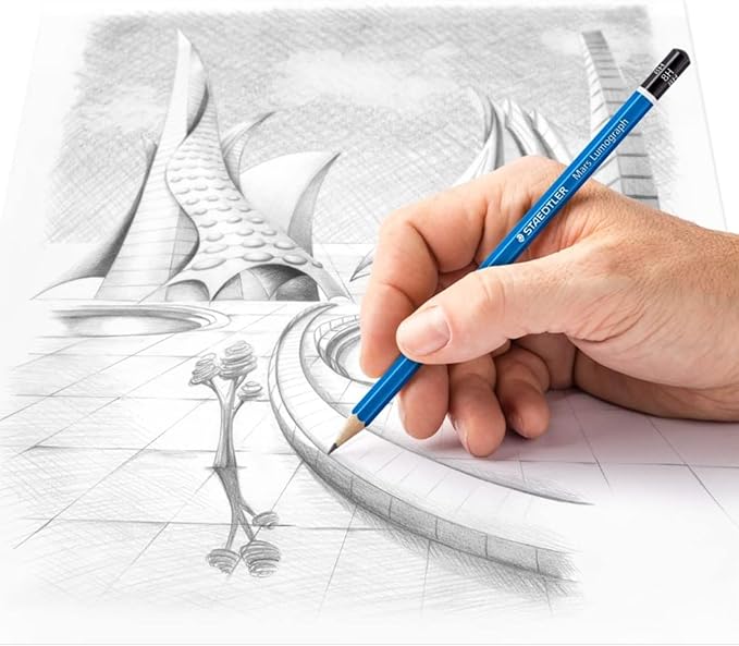 STAEDTLER Mars Lumograph 8H Graphite Art Drawing Pencil, 6 Pencils