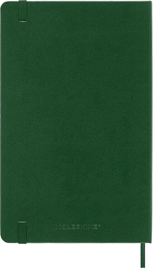 Moleskine Notebook, Large, Ruled, Myrtle Green, Hard (5 x 8.25)