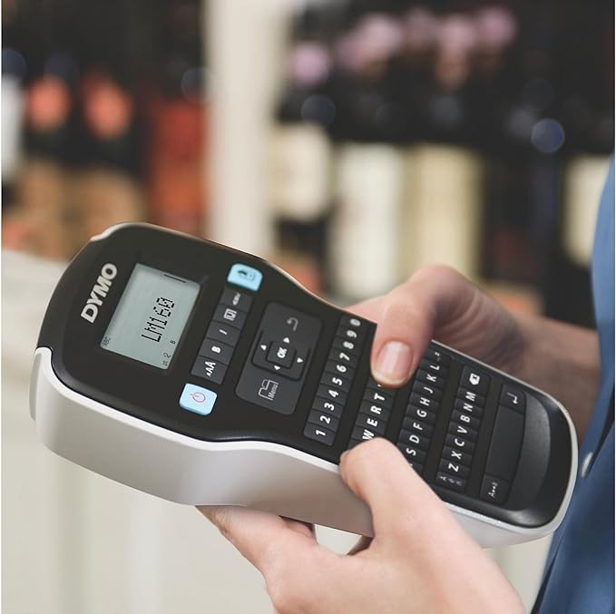 DYMO LabelManager 160 Portable Labelling Device, Labelling Device with QWERTZ Keyboard and Easy Text Editing, for D1 Labels in 6, 9 and 12 mm Widths