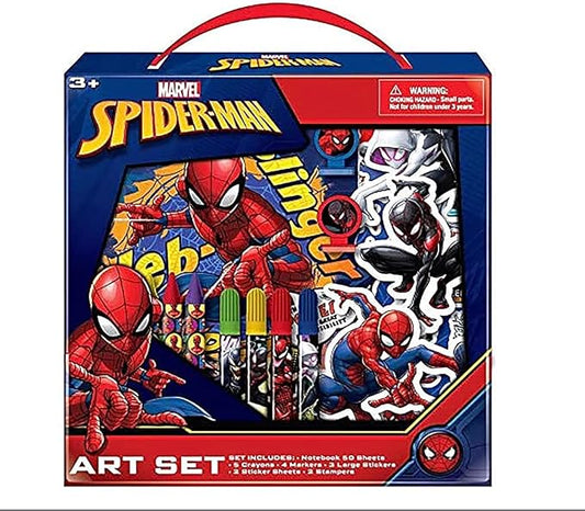 Creative Spiderman Complete Art Kit – Coloring, Painting & Drawing Supplies – Perfect for Home, School, Parties or Travel
