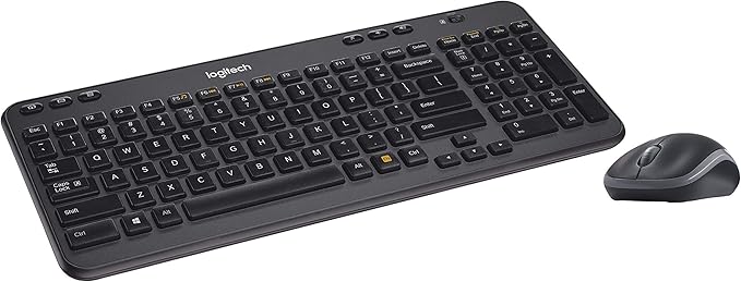 Logitech Wireless Combo MK360 – Includes Keyboard with 12 Programmable Keys and Wireless Mouse, Compact Package Perfect for Travel, 3-Year Battery Life (Renewed)