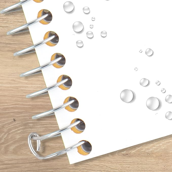 Five Star Spiral Notebook, 1 Subject, College Ruled Paper, 4-3/8" x 7", Personal Size, 80 Sheets, Fights Ink Bleed, Water Resistant Cover, White (450048E)