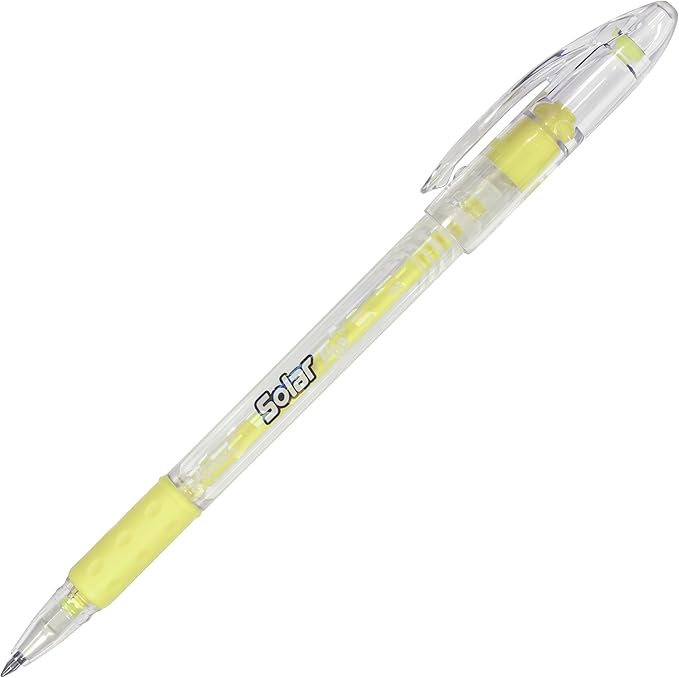 Pentel Solar Pop Neon Gel Pen, 0.6mm Fine Line, Assorted Colors, Pack of 4 (K96BP4M)