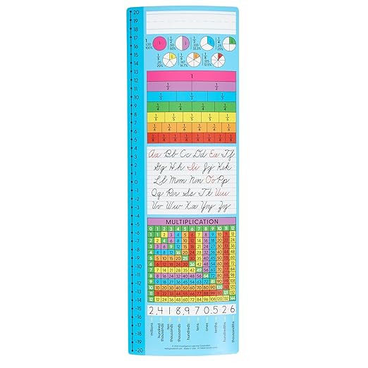Really Good Stuff Vertical Zaner-Bloser Cursive Desktop Helpers, Vinyl, Self-Adhesive- Set of 24 - Intermediate