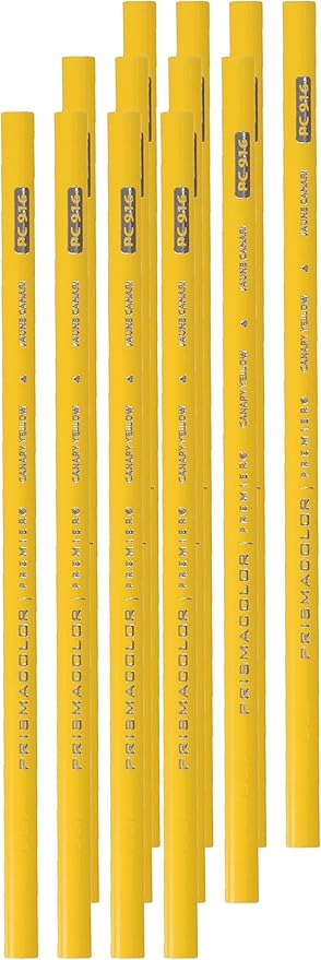 Prismacolor 3346 Premier Colored Pencil Canary Yellow Lead/Barrel Dozen