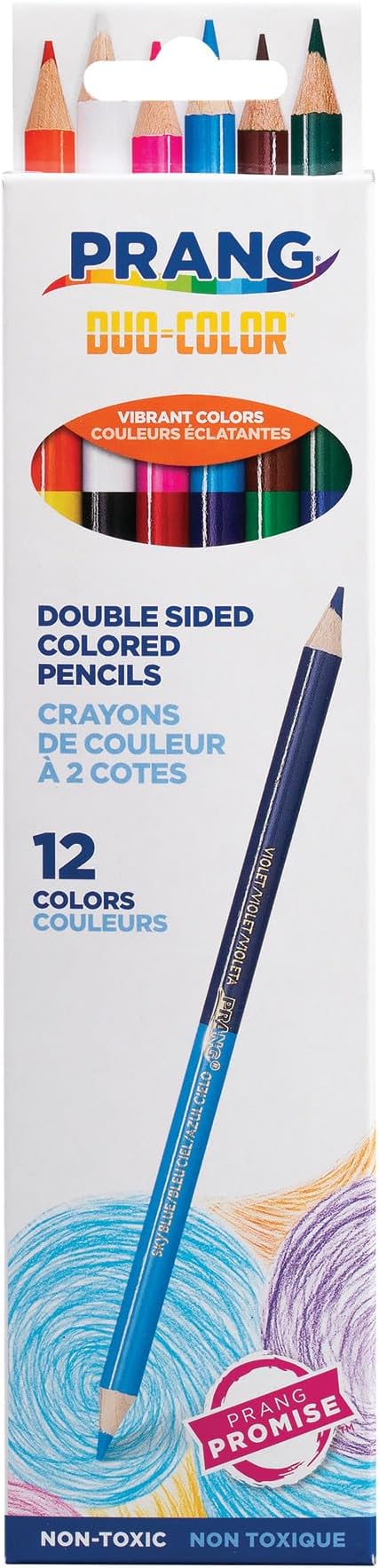 Prang Duo-Colored Pencils, 12 Assorted Colors, 16 Count