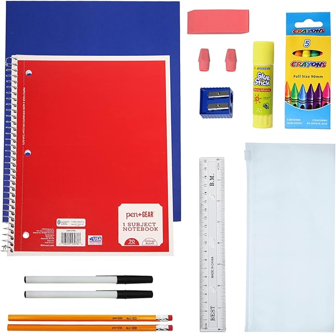 12-Pack 17” Sport Backpacks with 18 Piece School Supplies Kits - Pens, Pencils, Crayons – Bulk Bundle for Elementary, Middle, and High School Students, 12 Assorted Styles
